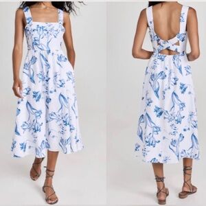 Reformation Frieda Linen Midi Dress NWOT